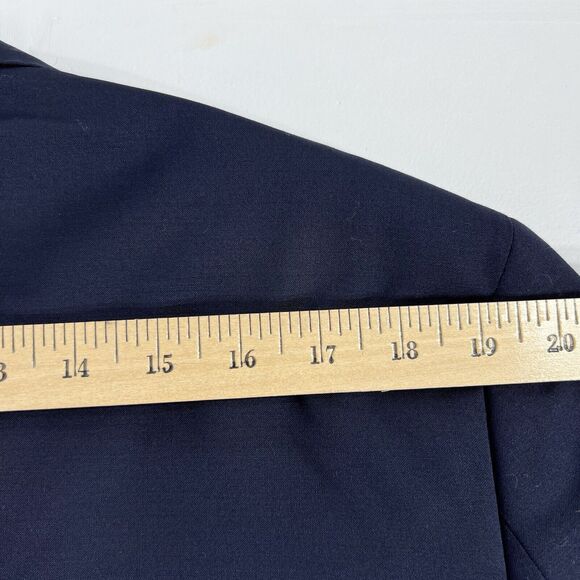 Brooks Brothers Suit Jacket Mens 46R Navy Explorer Regent Fit Wool Blend - Picture 12 of 12